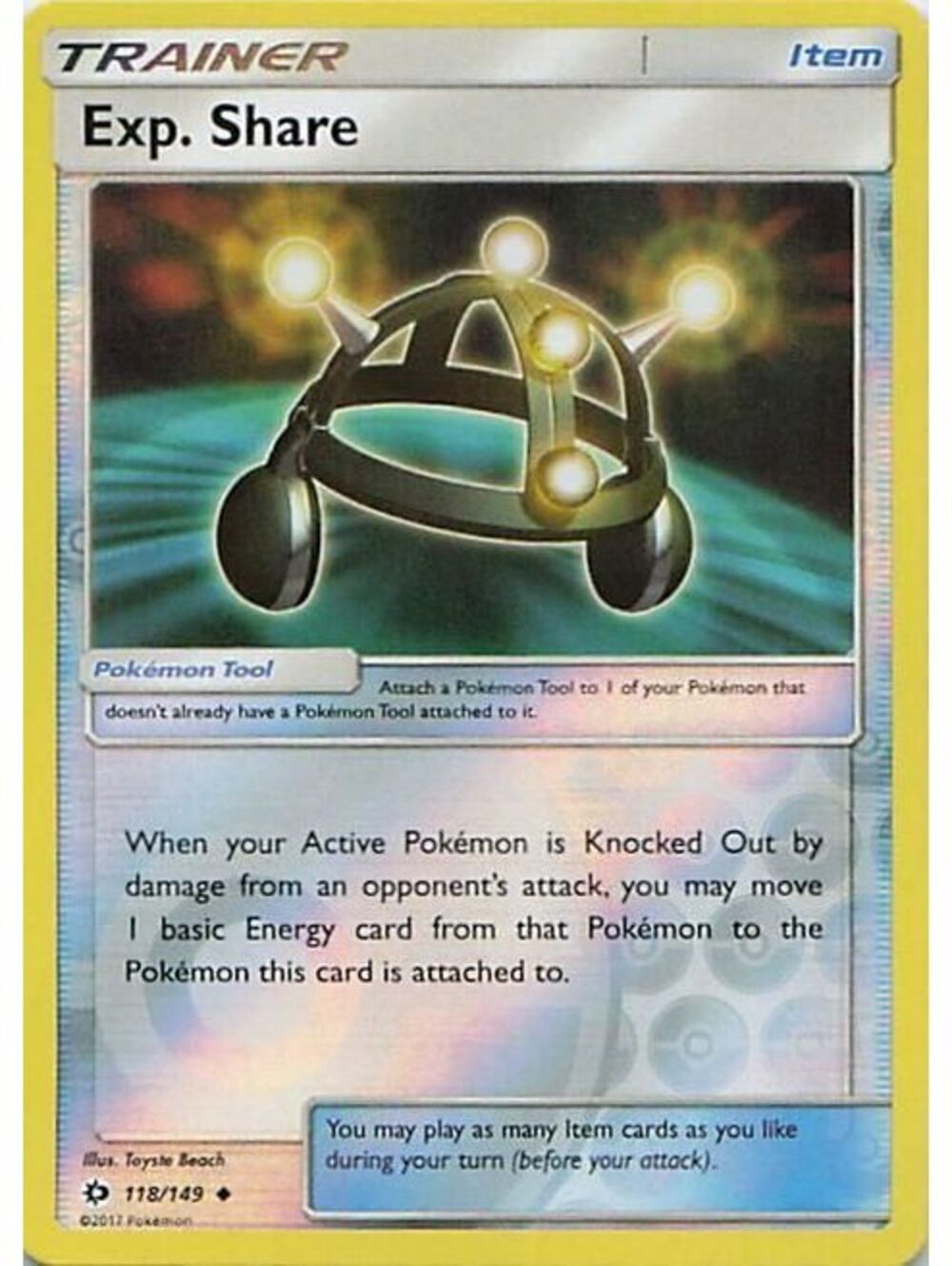 Pokemon TCG 2017 Exp. Share NM SM01